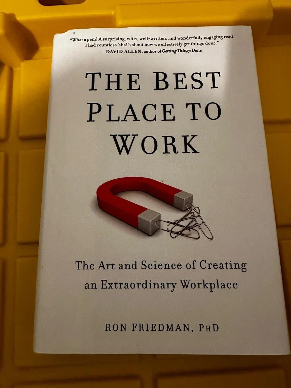 The Best Place to Work: Creating an Extraordinary Workplace by Ron Friedman HCDJ